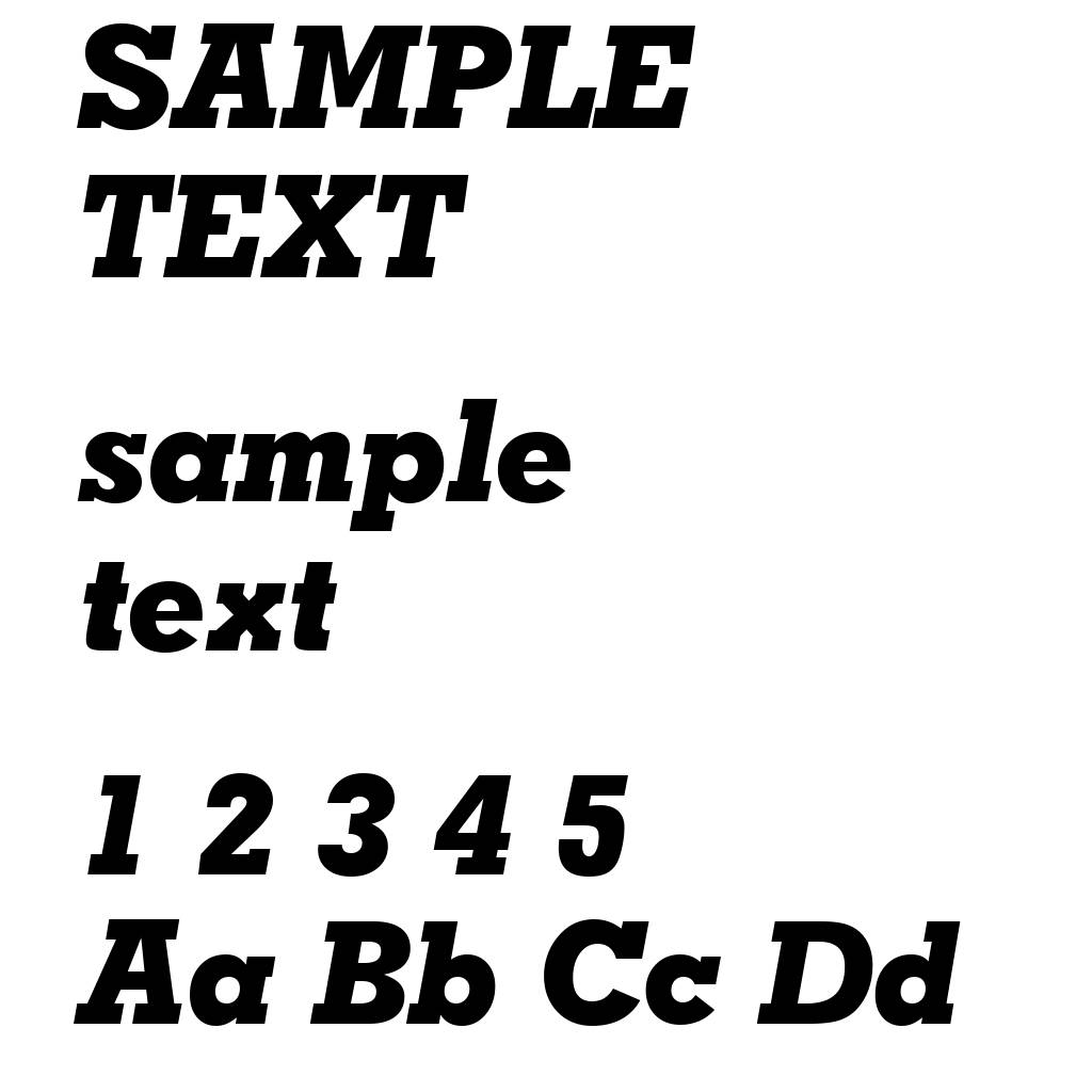 Geometric Slabserif 703 Extra Bold Italic BT
