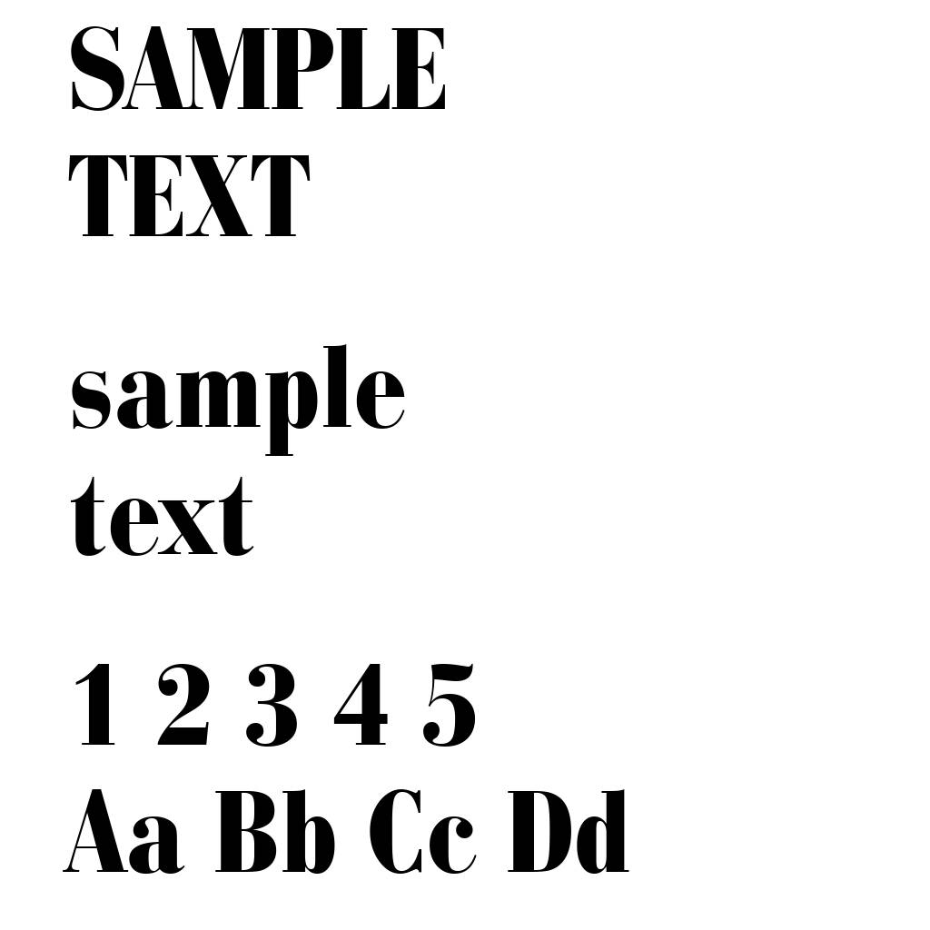 Bauer Bodoni Black Condensed BT