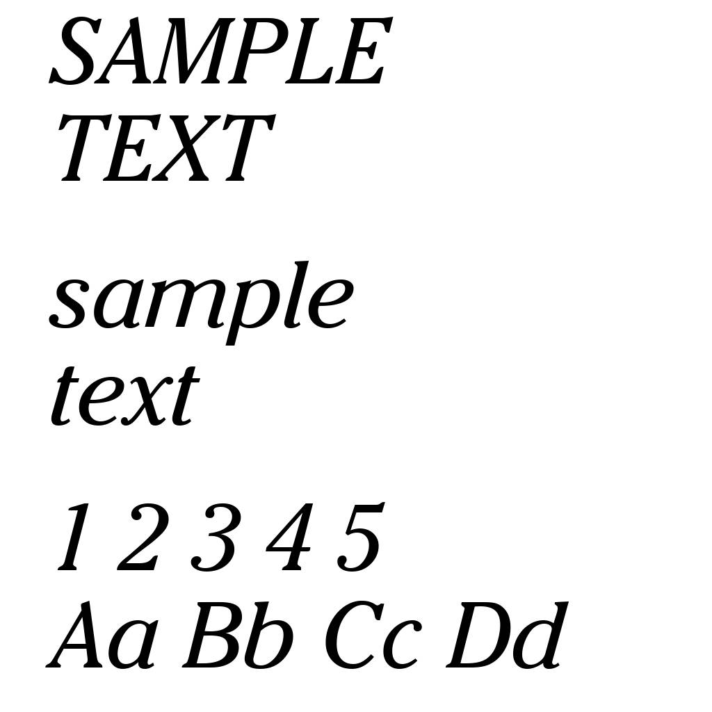 Cheltenham ITC Book Italic BT