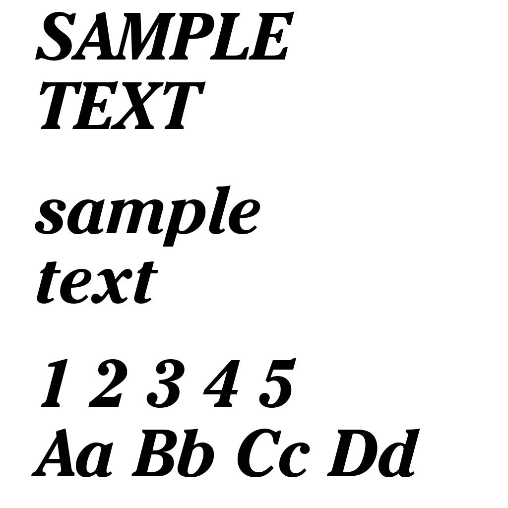 Cheltenham ITC Bold Italic BT