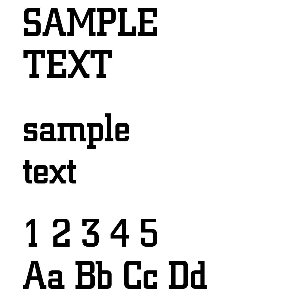 Square Slabserif 711 Medium BT