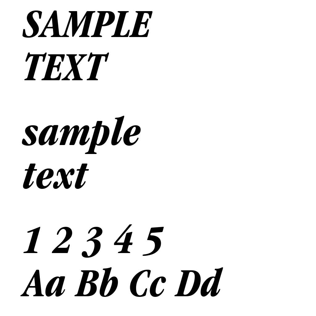 Garamond ITC Bold Condensed Italic BT