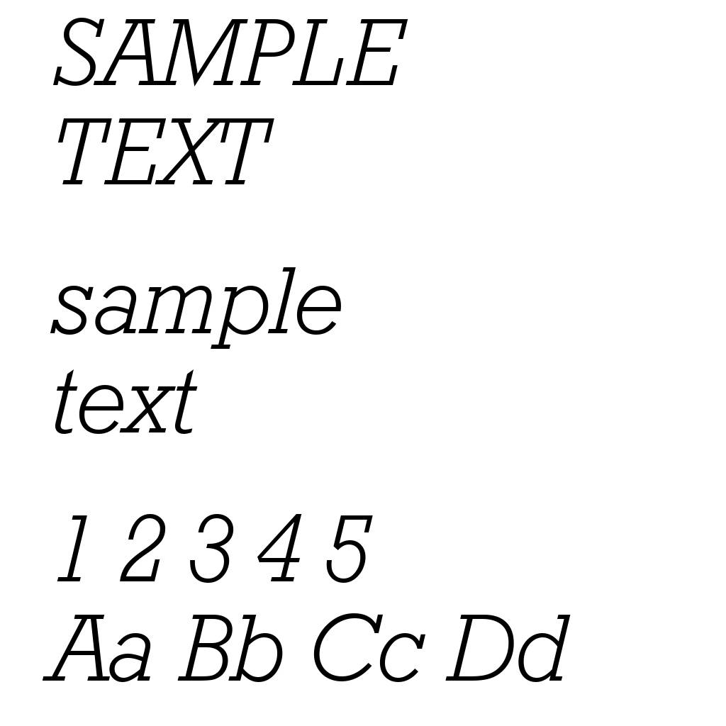 Geometric Slabserif 712 Light Italic BT