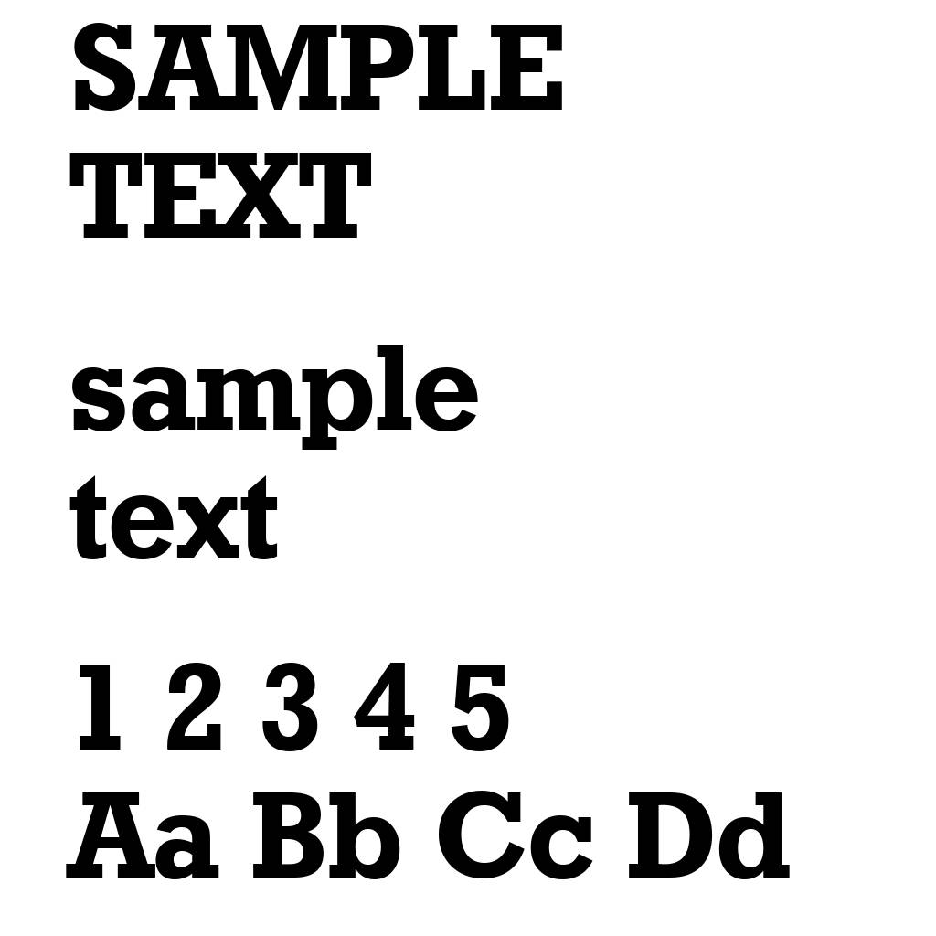 Geometric Slabserif 712 Bold BT