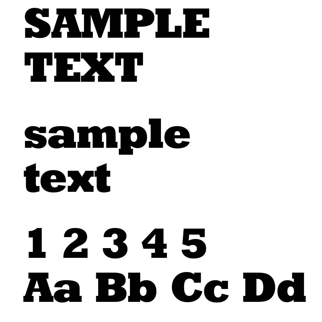 Geometric Slabserif 712 Extra Bold BT