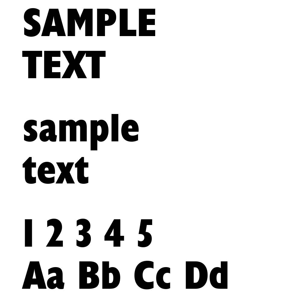Humanist 521 Extra Bold Condensed BT