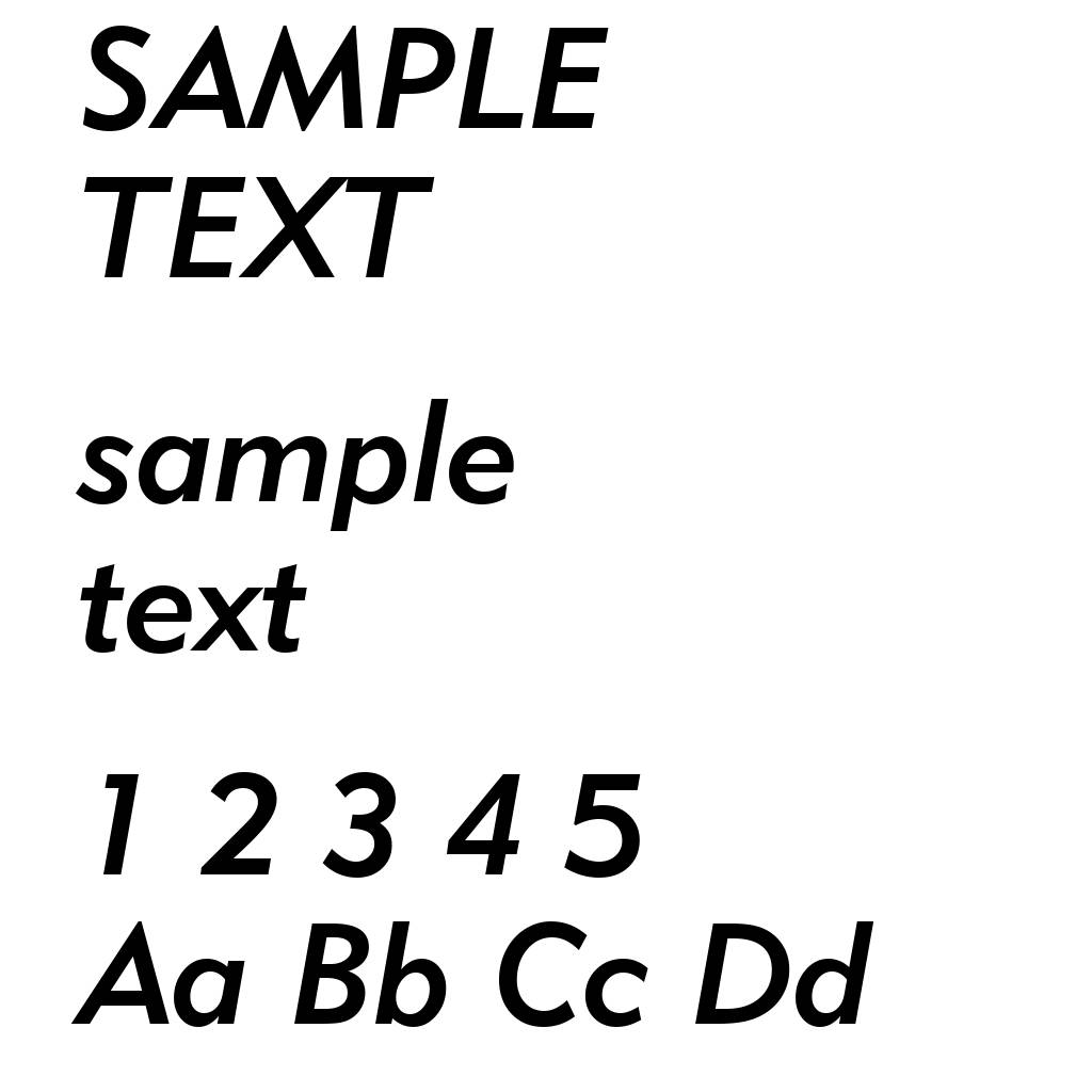 Geometric 415 Medium Italic BT