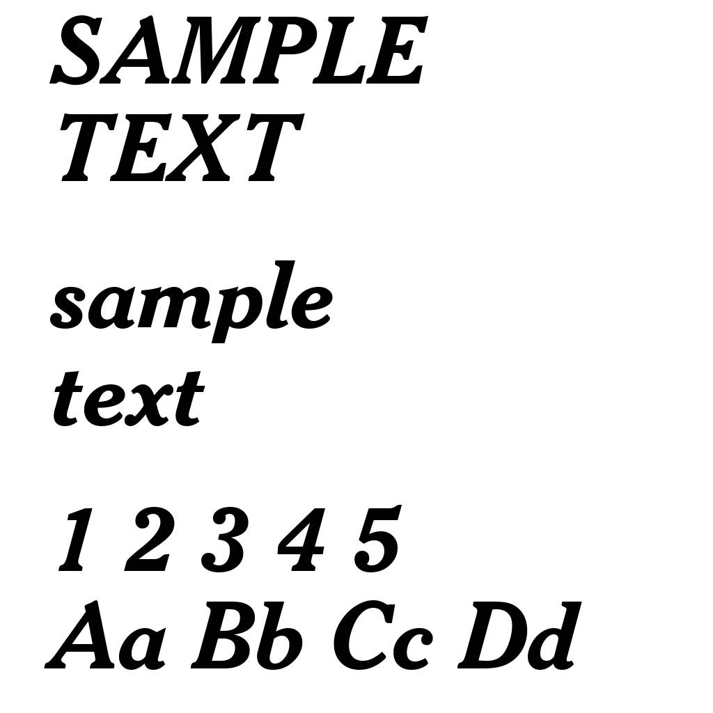 Cheltenham Bold Italic BT