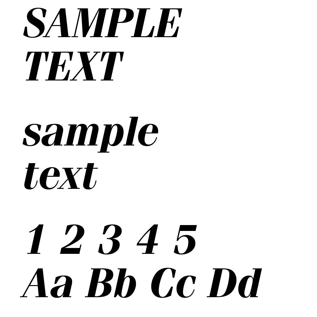 Fenice Bold Italic BT