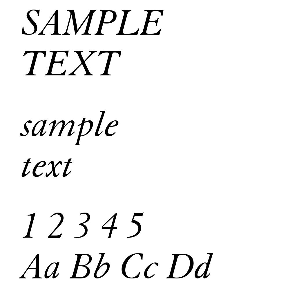 Elegant Garamond Italic BT