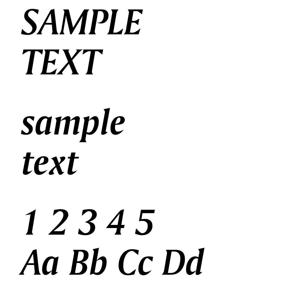 Amerigo Bold Italic BT