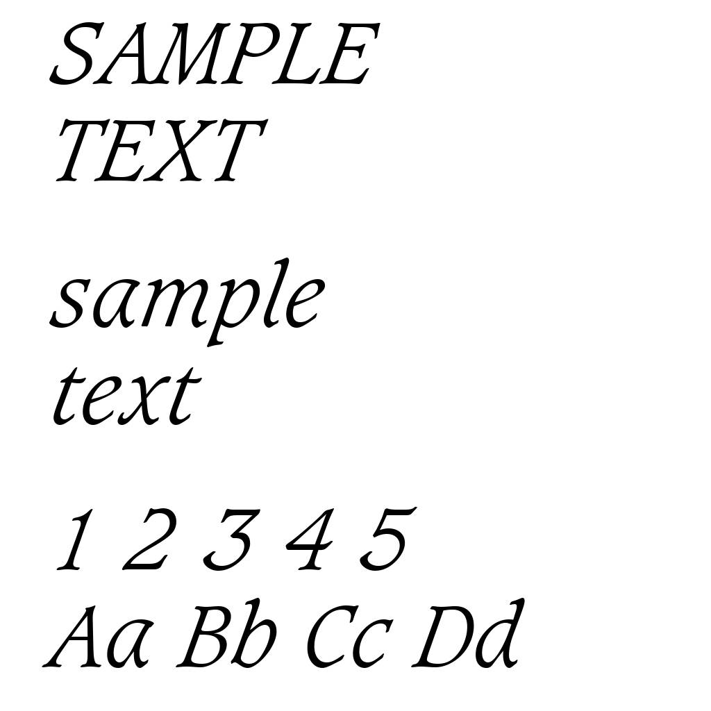 Caxton Light Italic BT