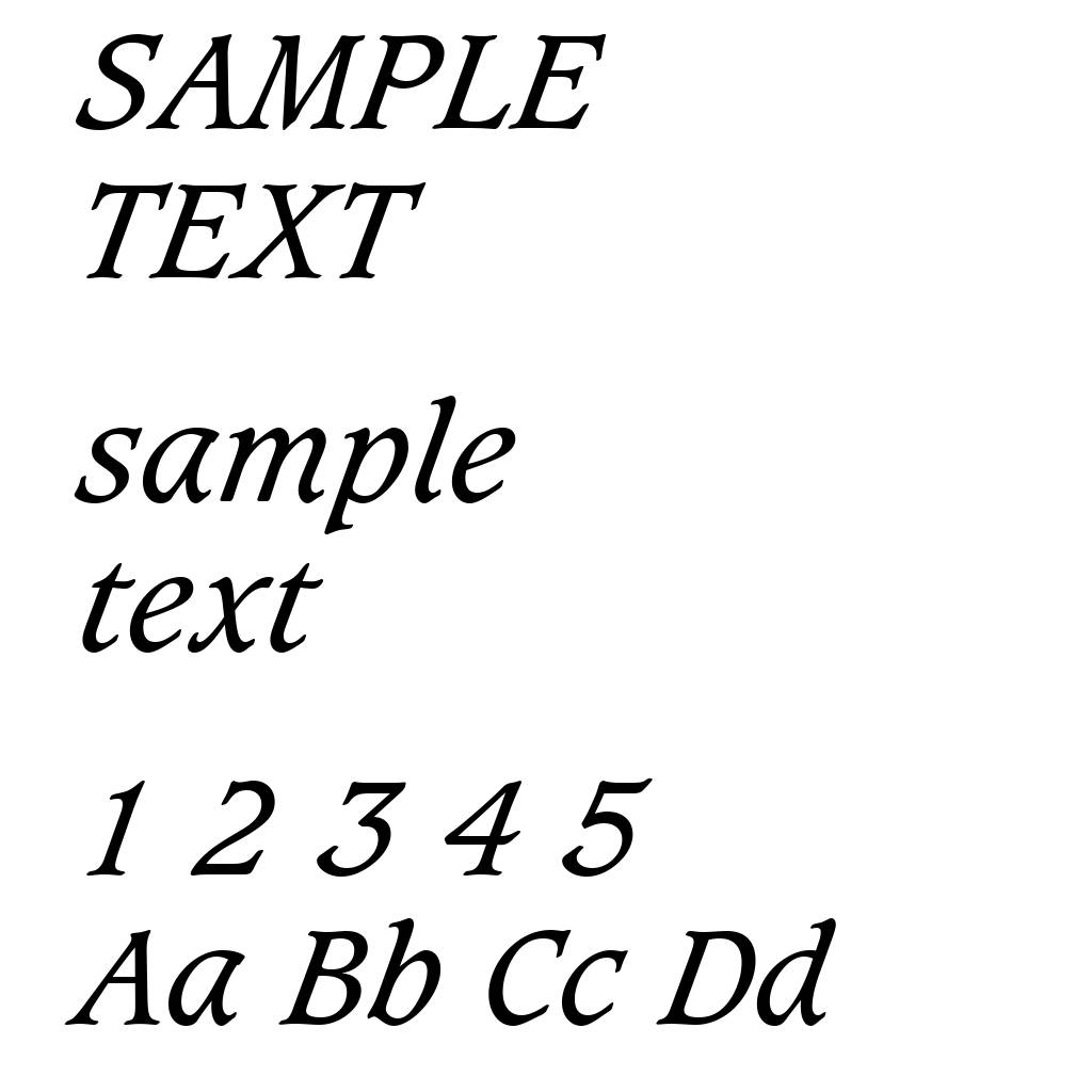 Caxton Book Italic BT