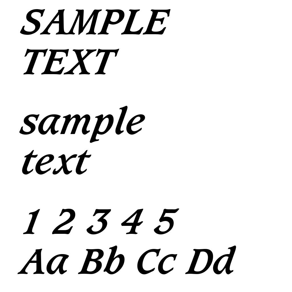 Caxton Bold Italic BT