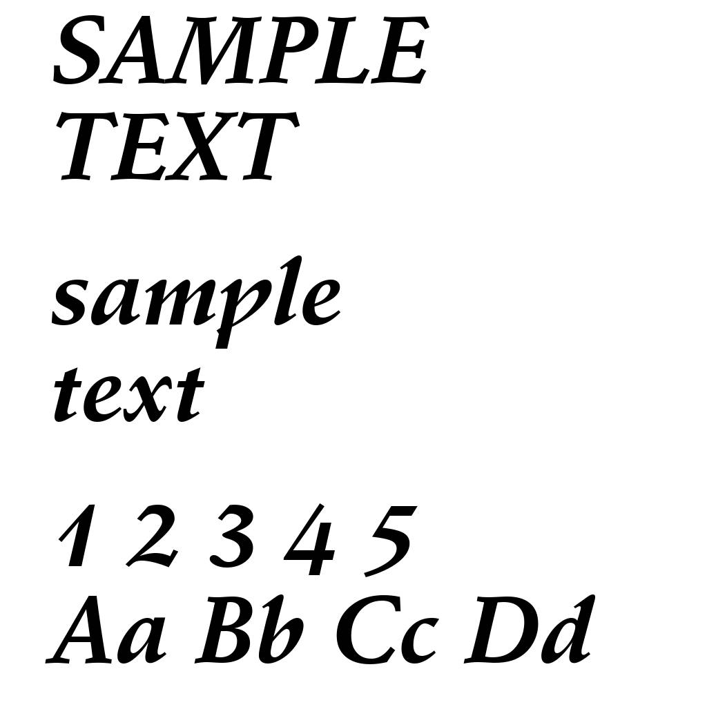 Schneidler Bold Italic BT