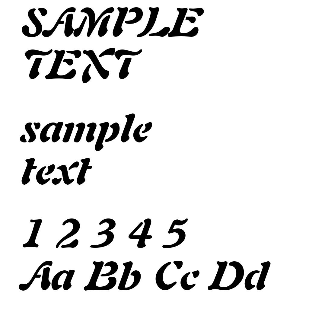 Freeform 721 Black Italic BT