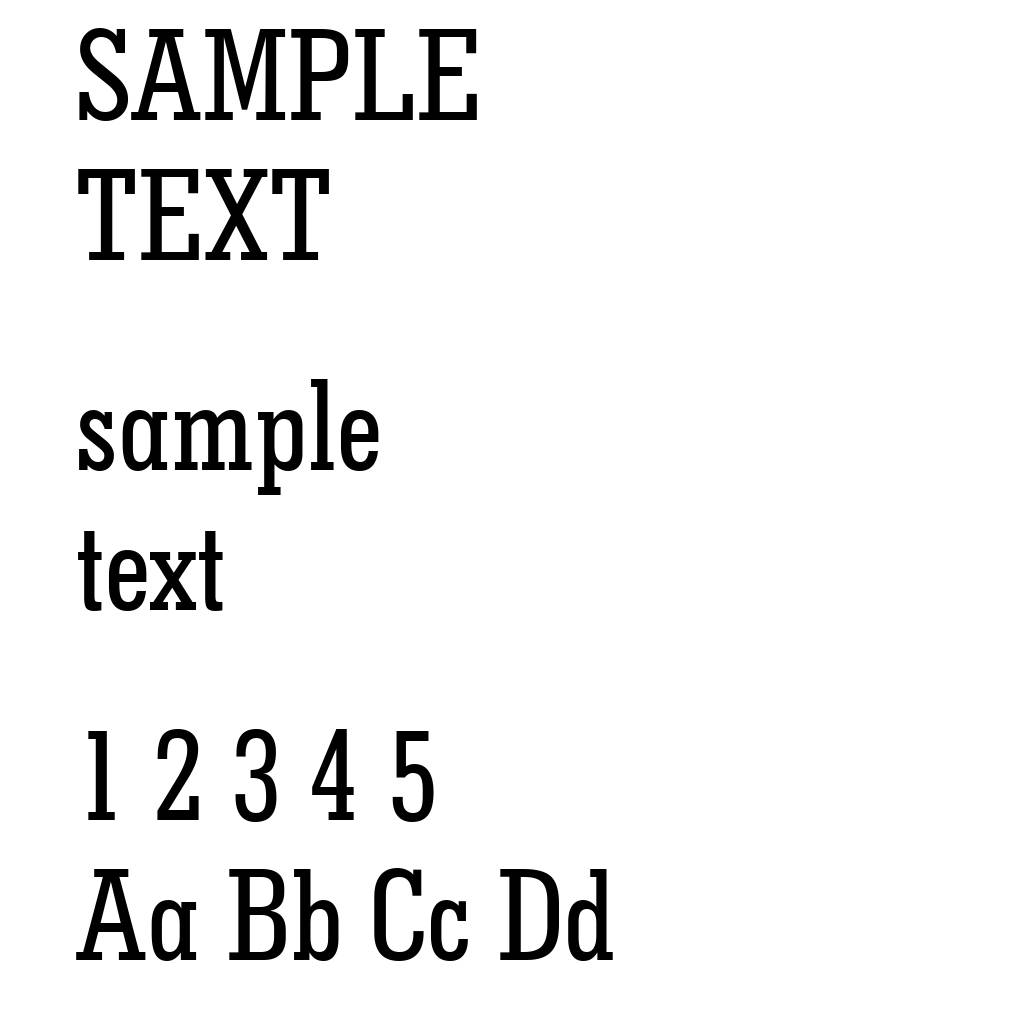 Geometric Slabserif 703 Medium Condensed BT