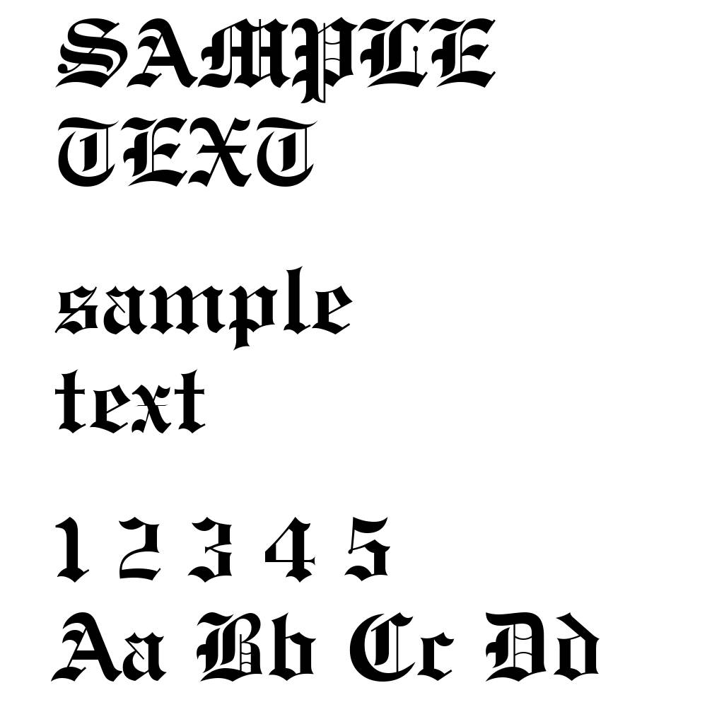 Engravers' Old English Bold BT