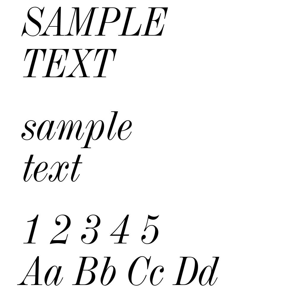 Industrial 736 Italic BT