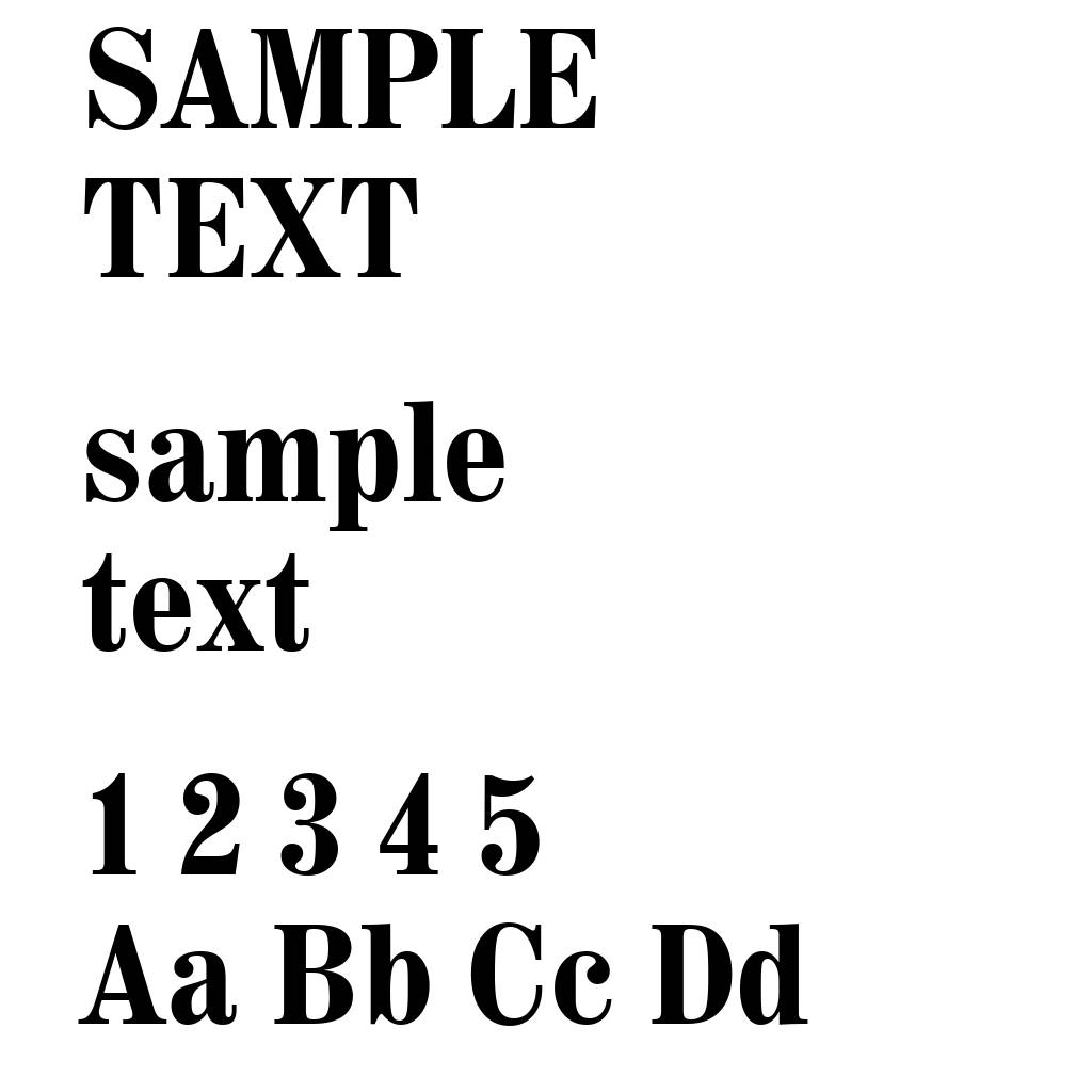 Century 725 Bold Condensed BT