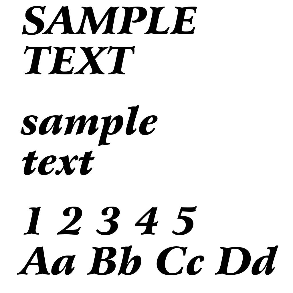 Bitstream Arrus Black Italic BT