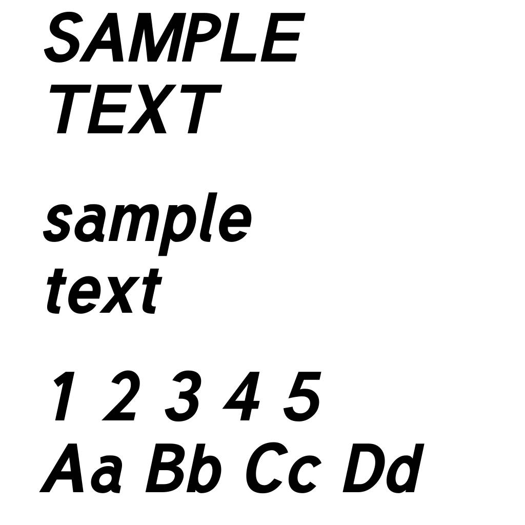 Tuffy Bold Italic