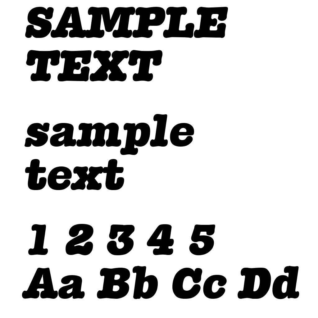 TypewriterSerial-Heavy-Italic