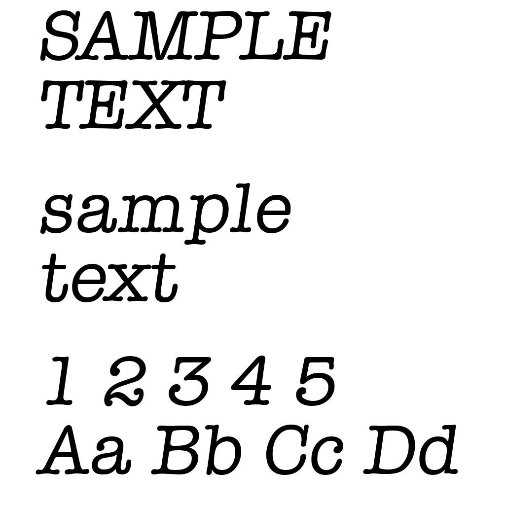 TypewriterSerial-Italic