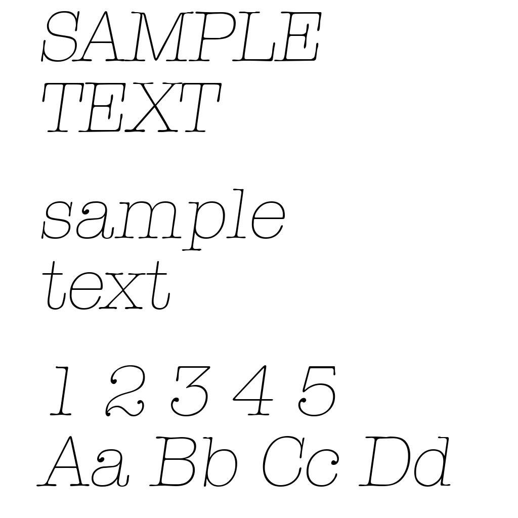 TypewriterSerial-Xlight-Italic