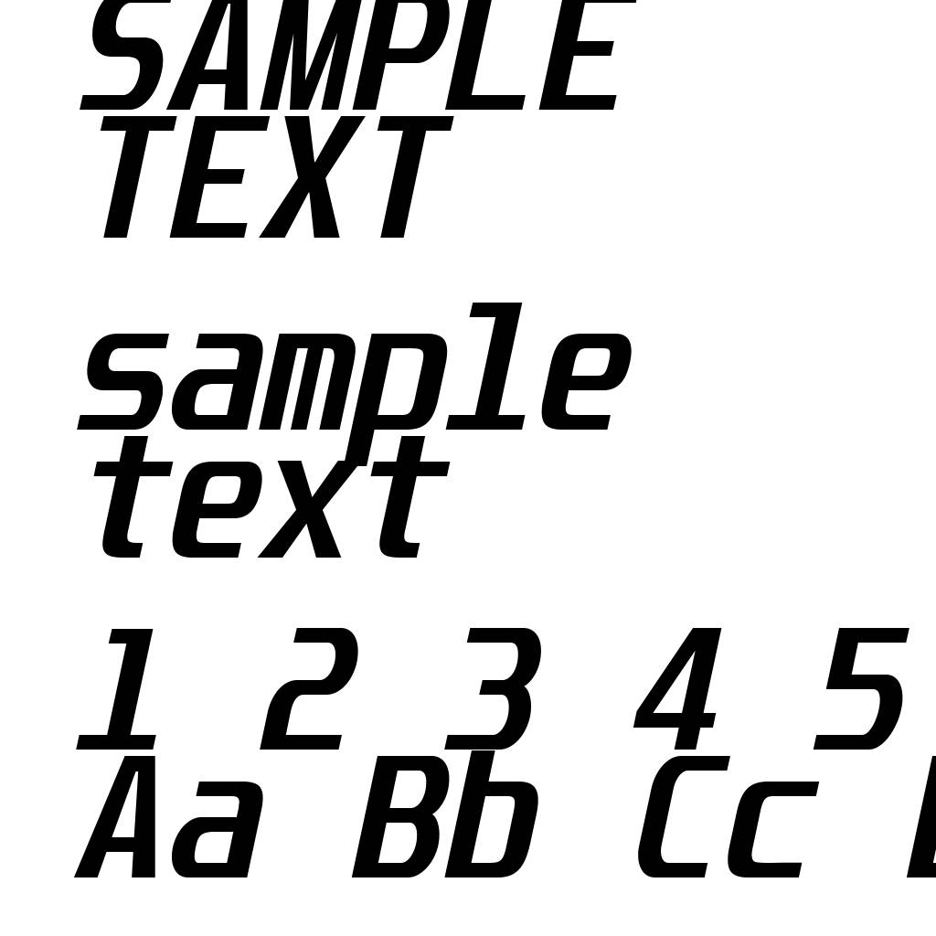 Unispace Bold Italic