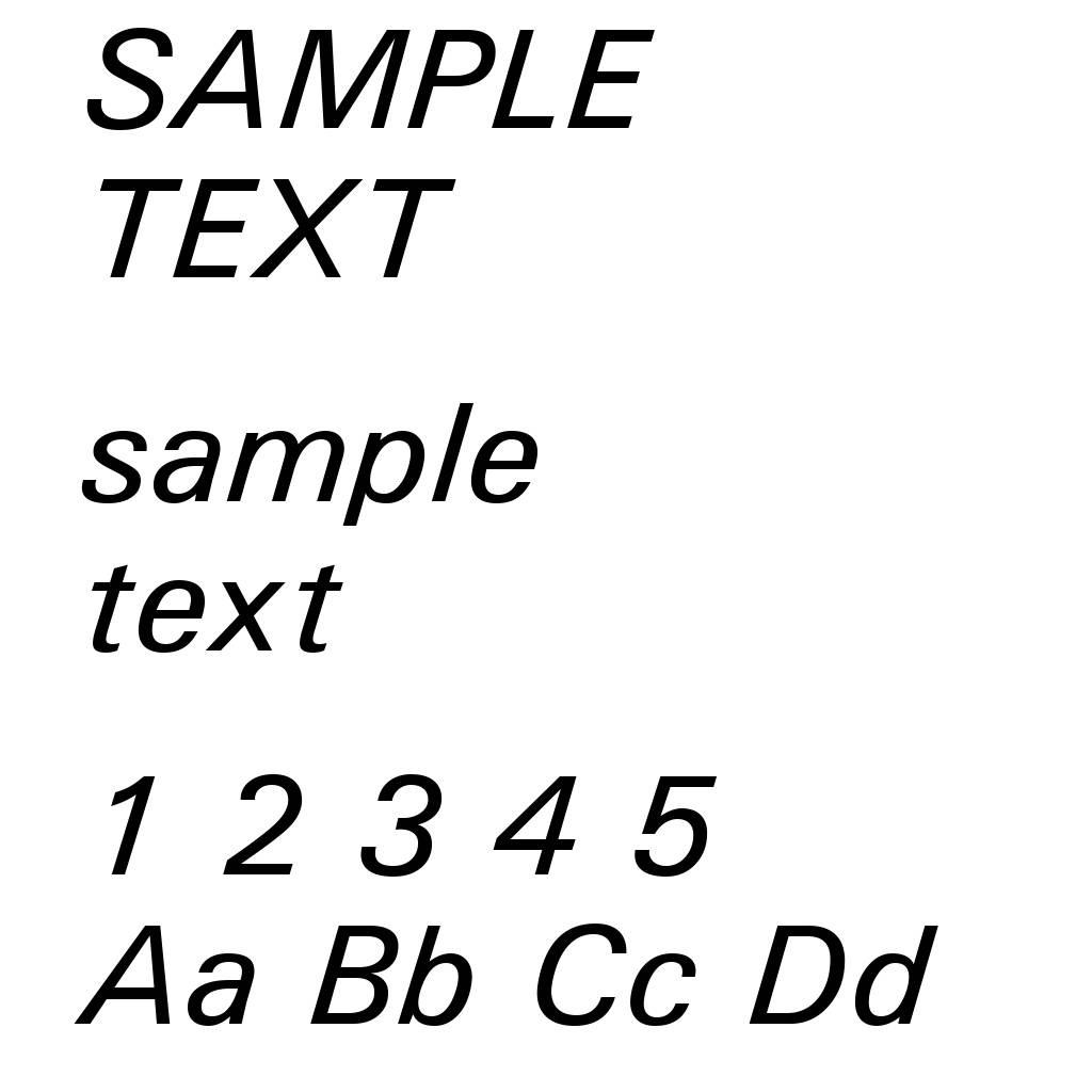 Univers Medium Italic
