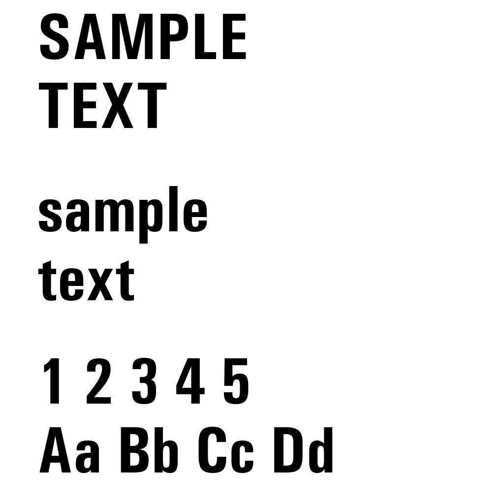 Univers Condensed Bold
