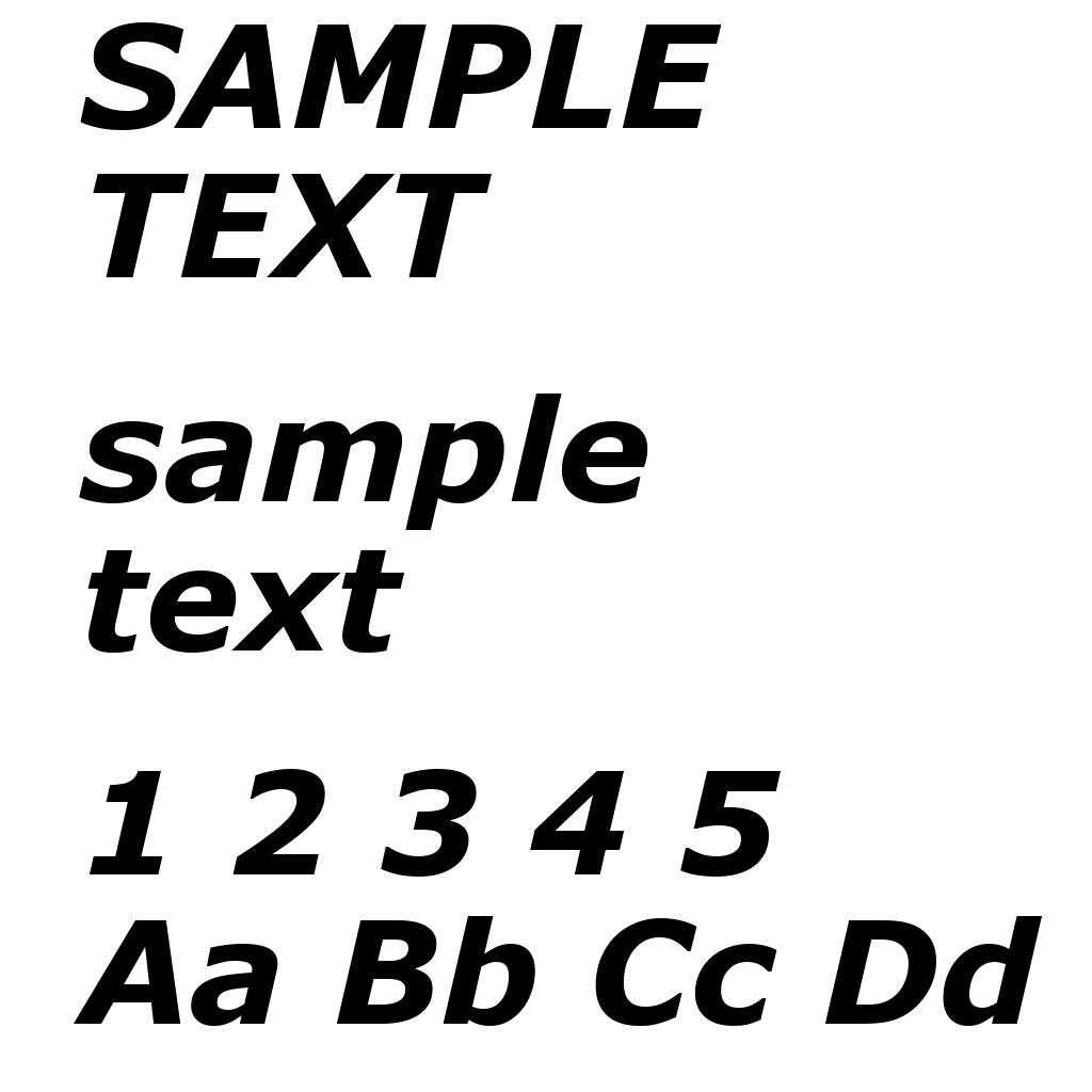 Verdana Bold Italic