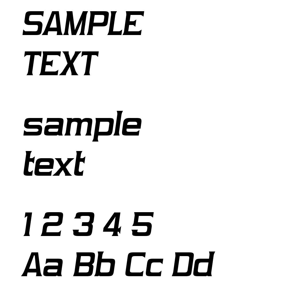 Vibrocentric Bold Italic