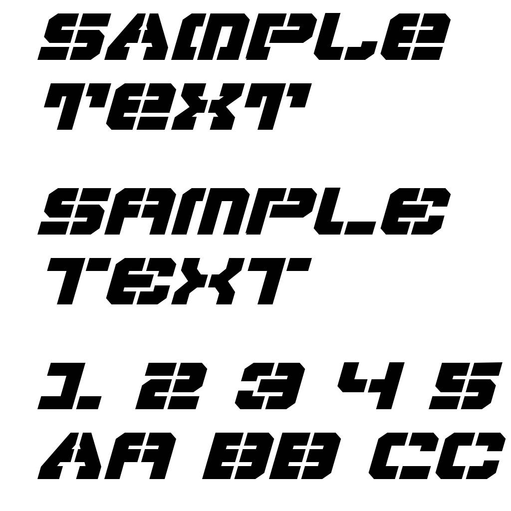 Vyper Bold Expanded Italic