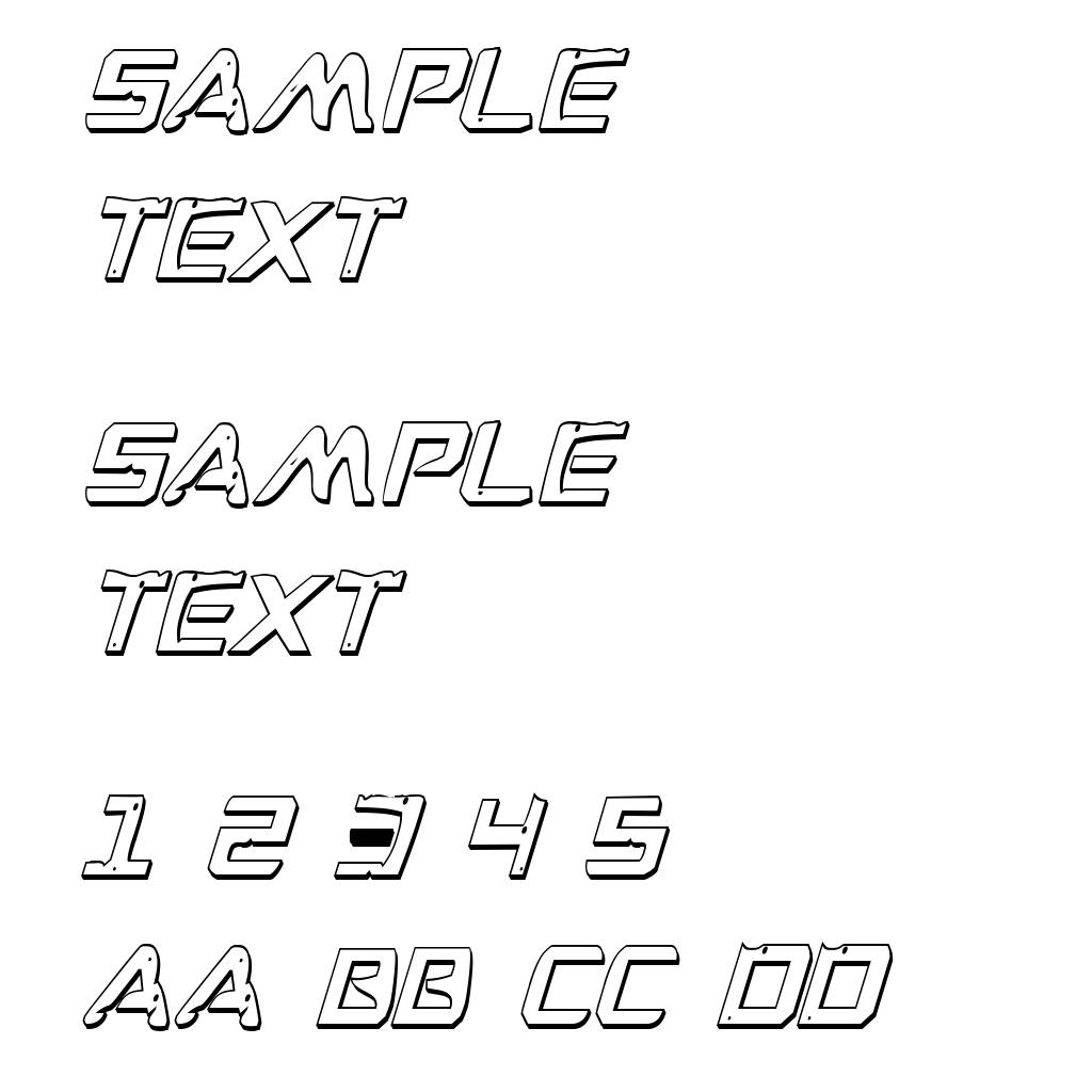 War Eagle 3D Condensed Italic