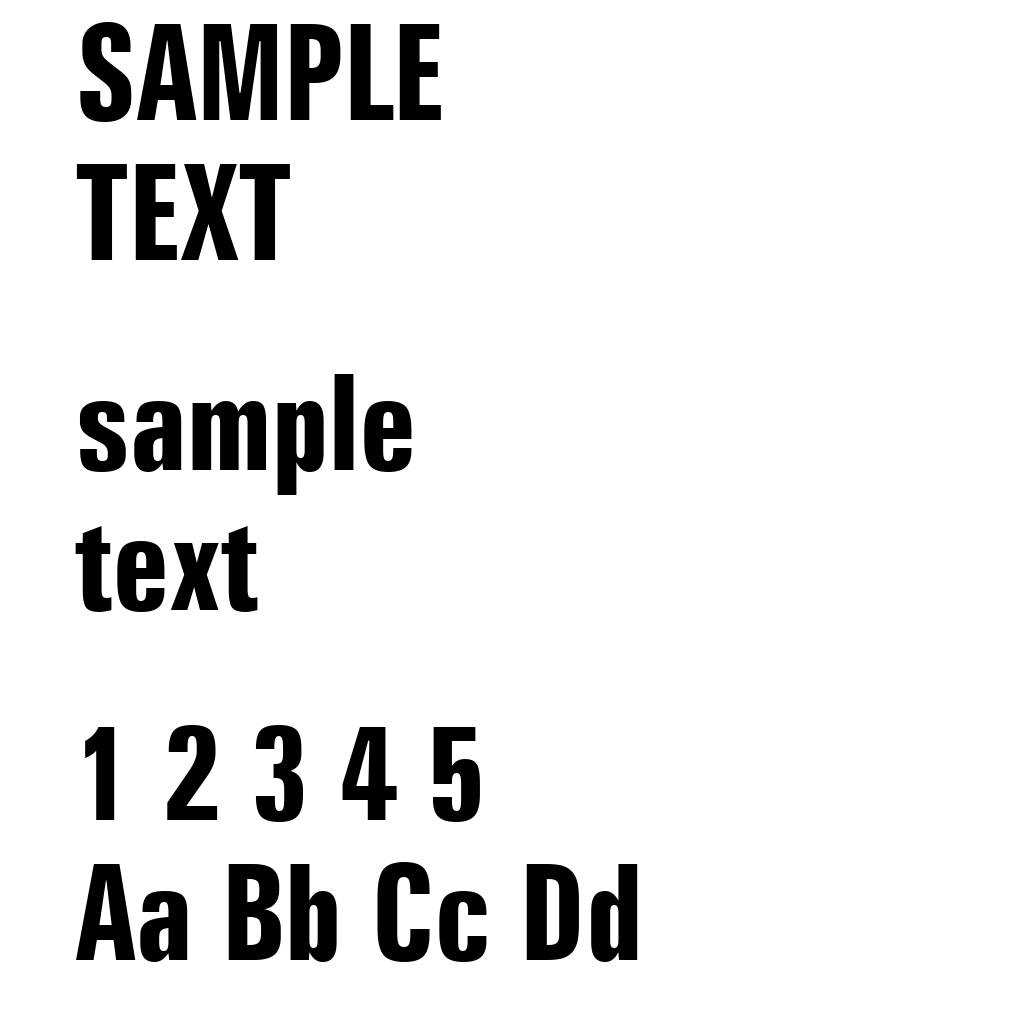 Zurich Bold Extra Condensed BT