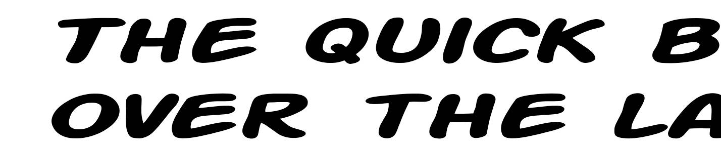 Action Man Extended Bold Italic