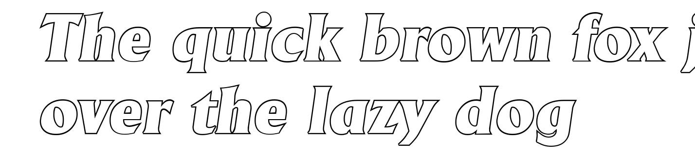AdelonOutline-Heavy-Italic