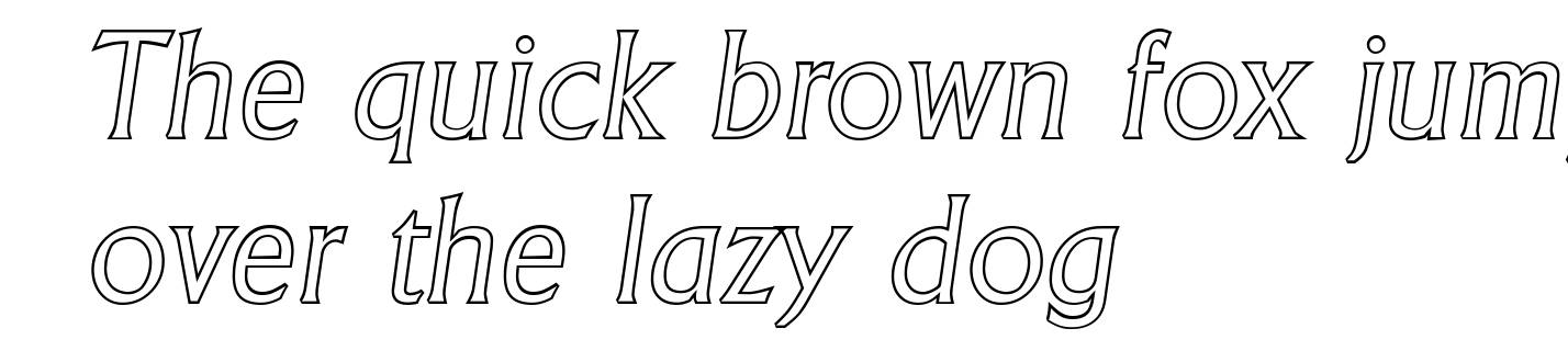 AdelonOutline-Light-Italic