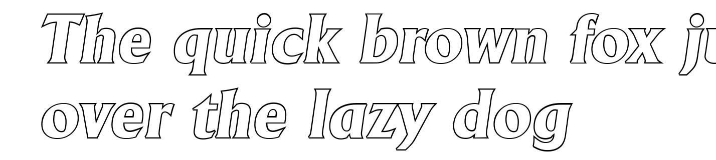AdelonOutline-Xbold-Italic