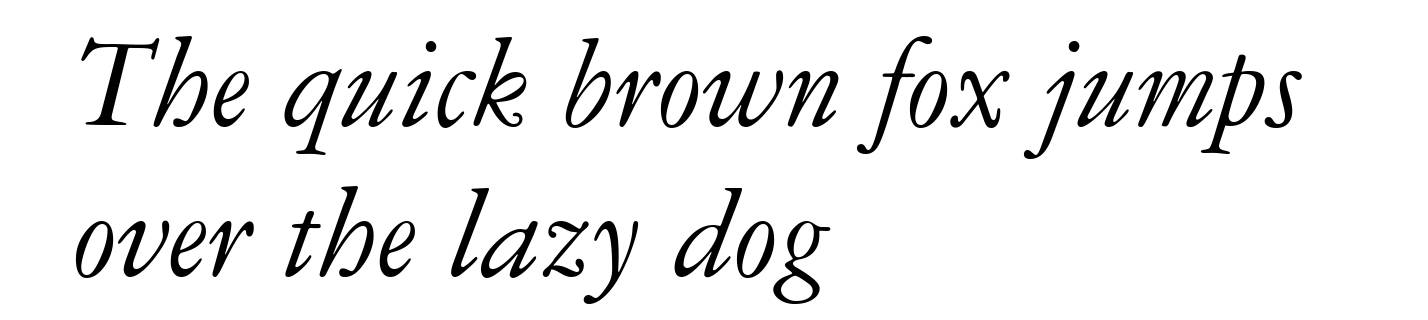 American Garamond Italic BT