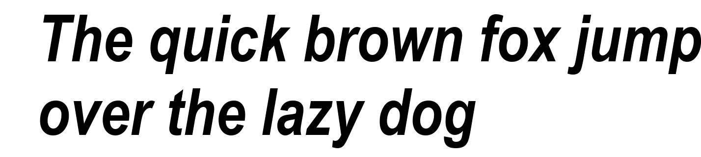 Arial Narrow Bold Italic