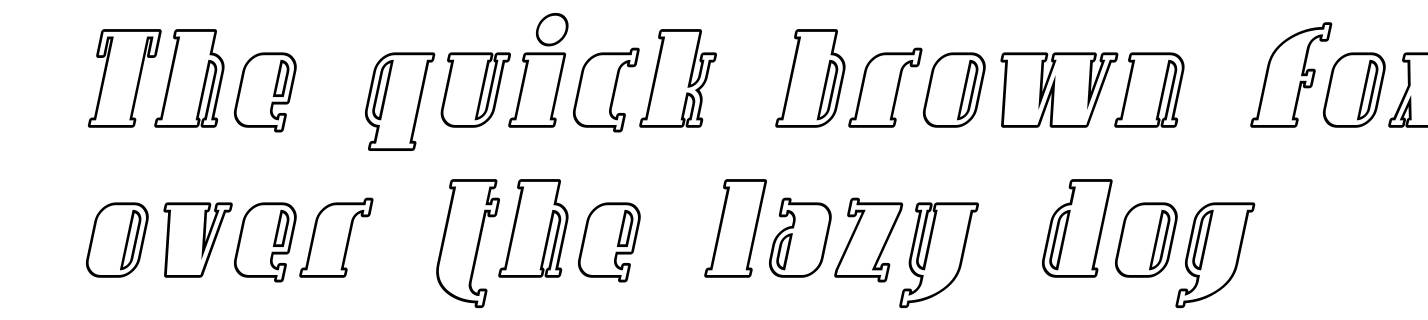 Avondale Outline Italic