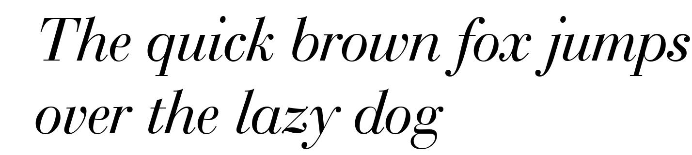 Bauer Bodoni Italic BT