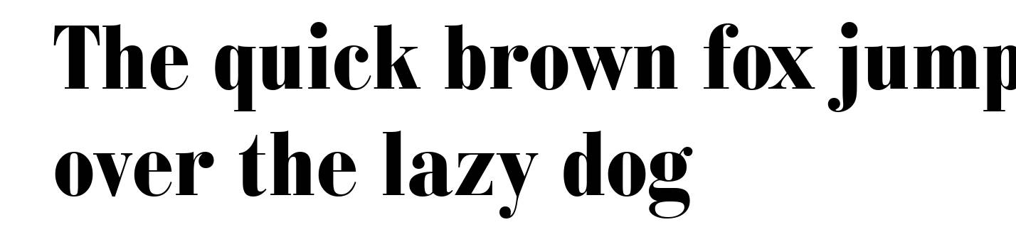 Bauer Bodoni Black Condensed BT