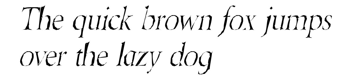 Berylium Gaunt Italic