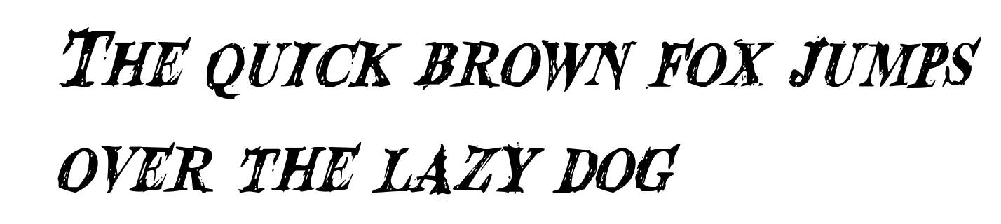 Blood Crow Condensed Italic