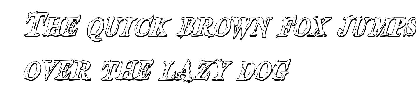 Blood Crow Shadow Condensed Italic
