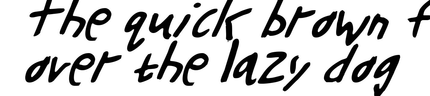 Buttons the Bear Light Italic